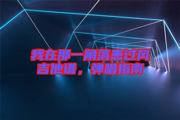 我在那一角落患過(guò)風(fēng)吉他譜，彈唱指南