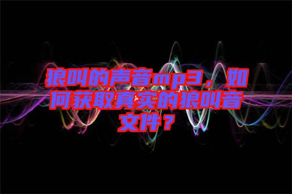 狼叫的聲音mp3，如何獲取真實(shí)的狼叫音文件？