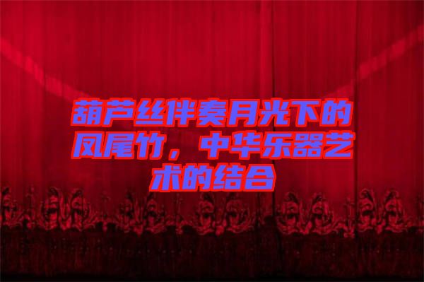 葫蘆絲伴奏月光下的鳳尾竹，中華樂(lè)器藝術(shù)的結(jié)合