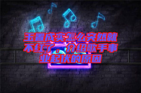 玉置成實(shí)怎么突然就不紅了，介紹歌手事業(yè)起伏的原因