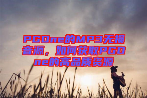 PGOne的MP3無損音源，如何獲取PGOne的高品質(zhì)資源
