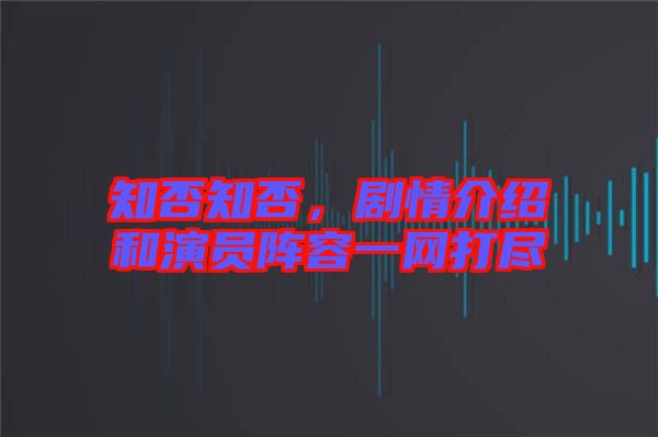 知否知否，劇情介紹和演員陣容一網(wǎng)打盡