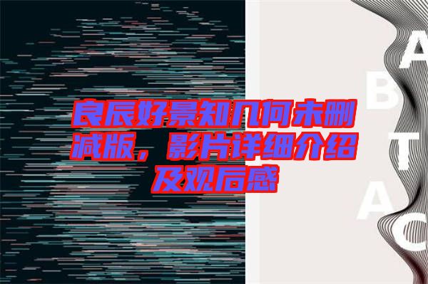 良辰好景知幾何未刪減版，影片詳細(xì)介紹及觀后感