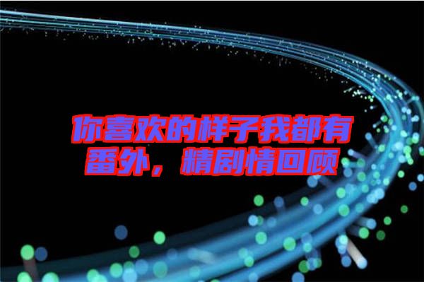 你喜歡的樣子我都有番外，精劇情回顧