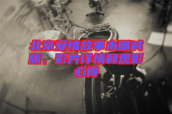 北京愛情故事未刪減版，影片詳情和觀影心得
