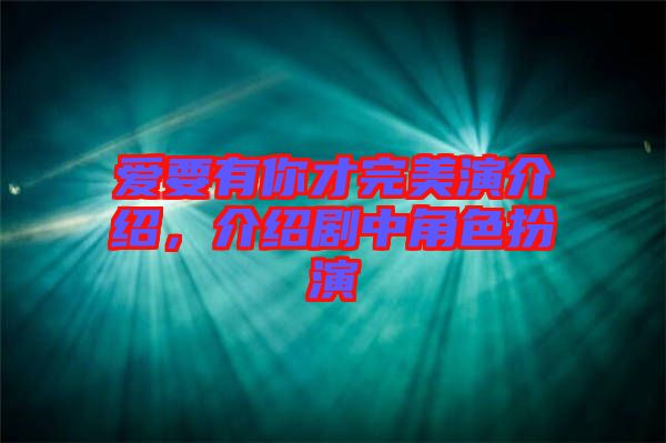 愛要有你才完美演介紹，介紹劇中角色扮演