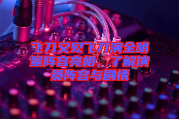 飛刀又見(jiàn)飛刀演全明星陣容亮相，了解演員陣容與劇情